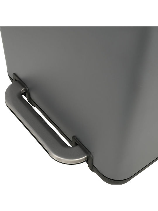Estia Bathroom Trash Can Cubic Soft Close 6L Grey