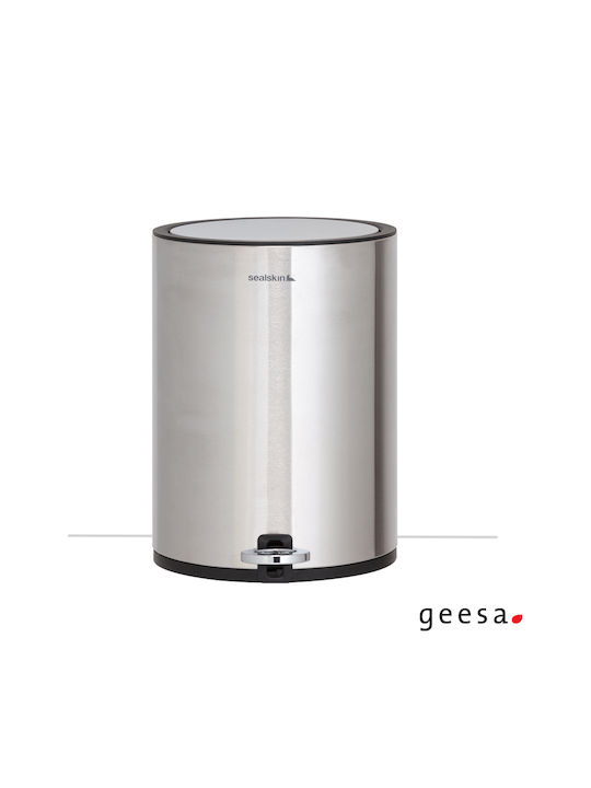 Geesa 362412404-110 Inox Καλαθάκι Μπάνιου 3lt Ασημί