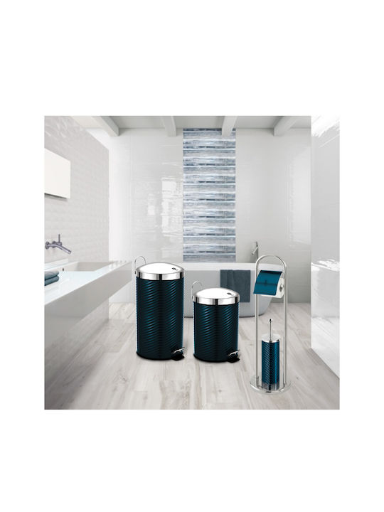 Berlinger Haus Metalic Perie pentru coșul de gunoi din baie 7lt Aquamarine