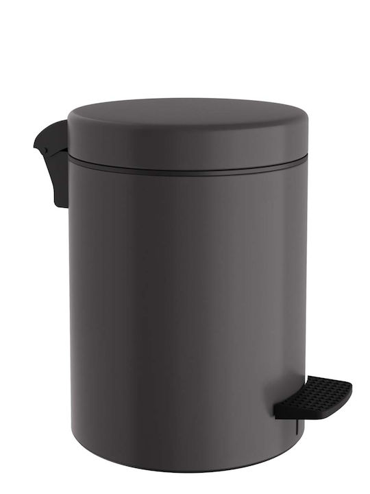 Pam & Co Inox Банята на Кошче Софт Клоуз 8лт Anthracite