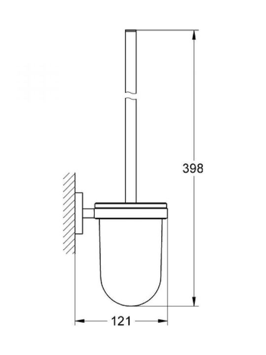 Grohe Essentials 40374001 Metallisch Badezimmer Toilettenbürste Weiß