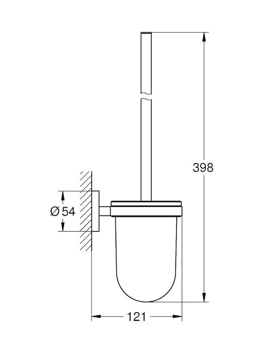 Grohe Essentials 40374001 Metallisch Badezimmer Toilettenbürste Weiß
