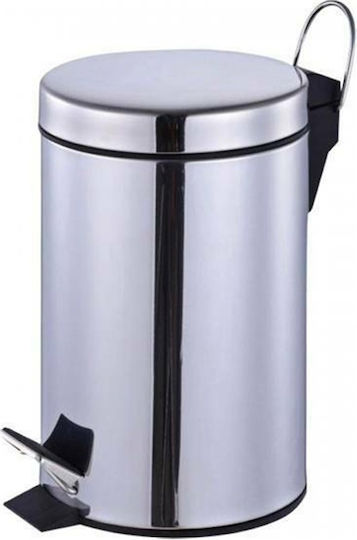 Delta Cleaning KA12Γ Inox Bathroom Basket 12lt Silver