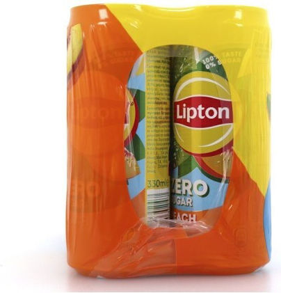 Lipton Ροδάκινο Ice Tea Ροδάκινο Χωρίς Ανθρακικό & Ζάχαρη σε Κουτί 6x330ml