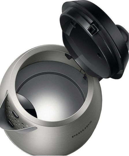 Philips Daily Collection Βραστήρας 1.7lt 2200W Ασημί