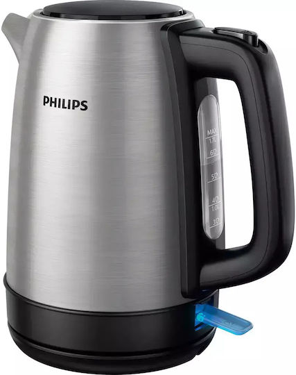 Philips Daily Collection Βραστήρας 1.7lt 2200W Ασημί