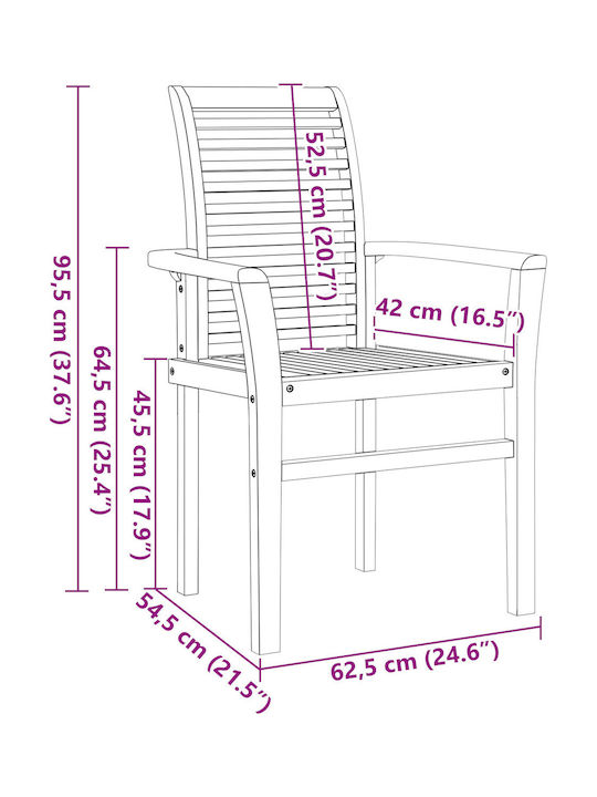 Garten- und Outdoor-Möbelsets Typsatz Speisesaal 7 Stück Braune