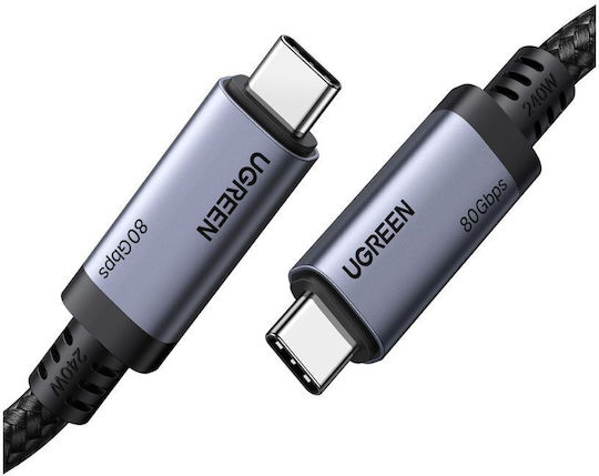 Ugreen USB 4 Video Cable USB-C male - USB-C 240W PD Μαύρο 1m 65383