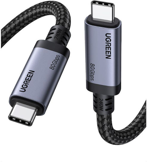 Ugreen USB 4 Video Cable USB-C male - USB-C 240W PD Μαύρο 1m 65383