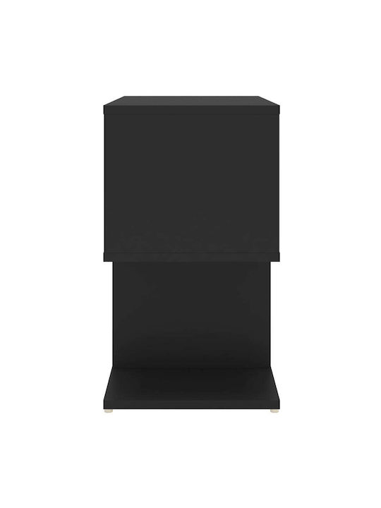 Noptieră Negru 50x30x51.5cm