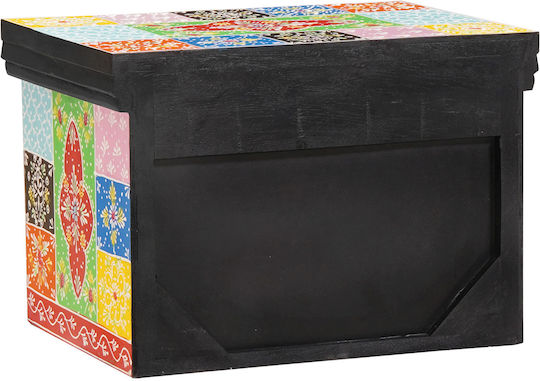 Κομοδίνα από Μασίφ Ξύλο μανγκο 2τμχ 40x30x28cm