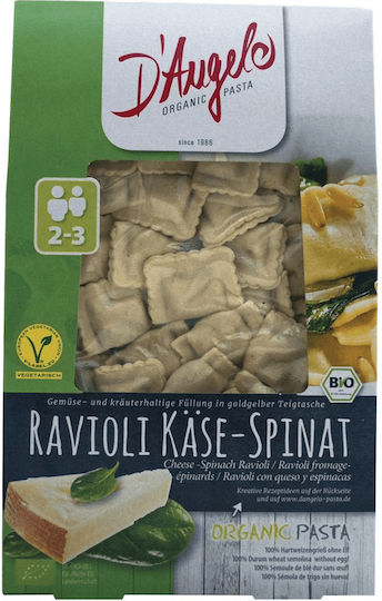 D'Angelo Ραβιόλια με Τυρί & Σπανάκι Βιολογικά 250gr