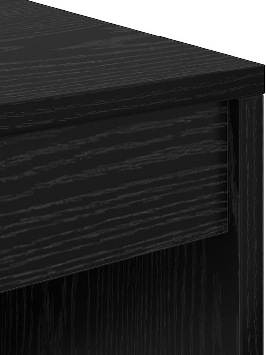 Desk Wooden Black Oak 80x40x76cm