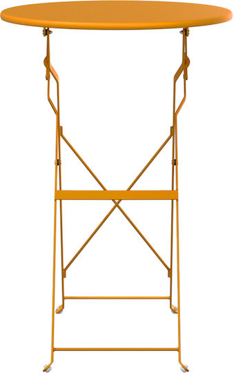 Tisch für kleine Außenbereiche Zusammenklappbar Mustard 50x50x71cm