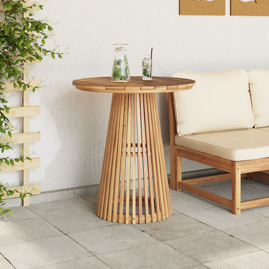 Garten- und Terrassentisch aus Teak Braune 70x70x75cm