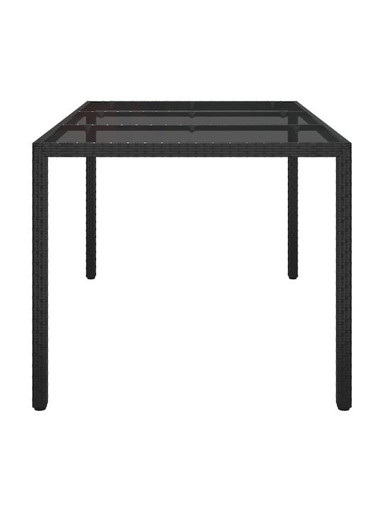 Tisch Stabil Black 150x90x75cm