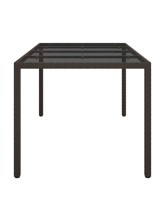 Tisch Stabil Brown 190x90x75cm