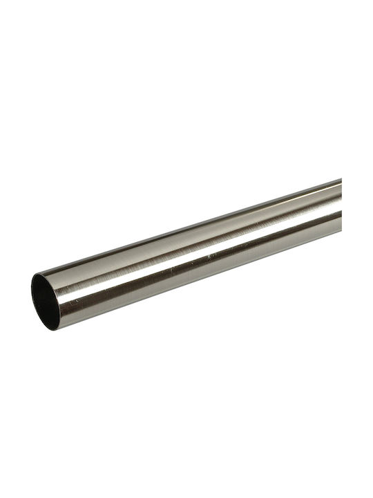 Central Home Metallic Curtain Pole Rod Single Diameter 19mm Length 160cm Chrome