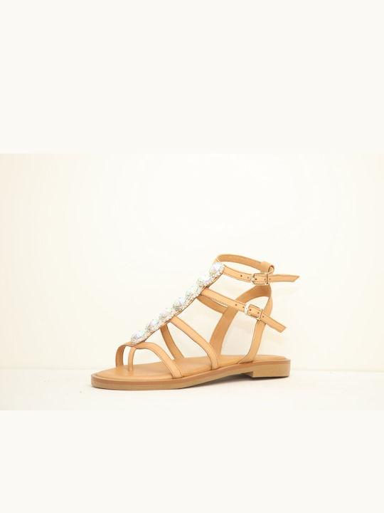 Sandale Casual Damă de Piele Anatomici Culoare Maro