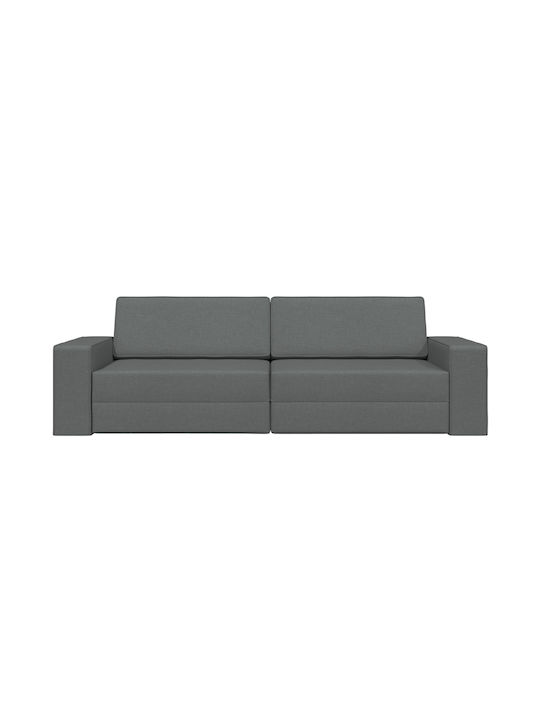 Canapea Cu Trei Locuri Pat Gri Închis 245x78x77cm
