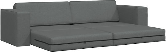 Триместен Диван Спалня Текстил Dark Grey 245x78x77см.