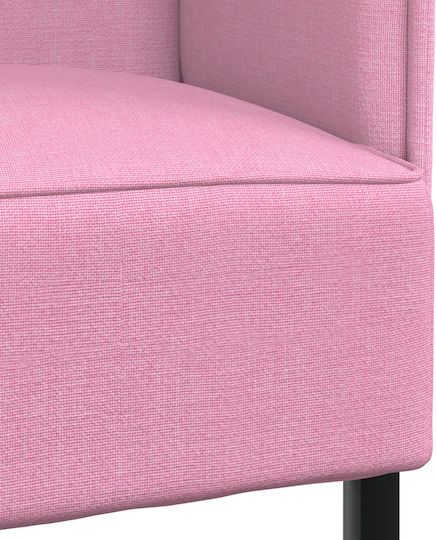 Ecksofa mit Umkehrbarer Winkel Rosa 109x56x121cm