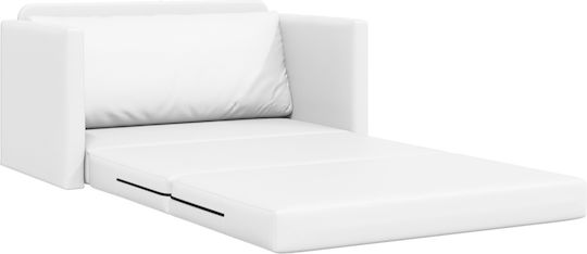 Corner Couch Bed White 124x71x78 cm