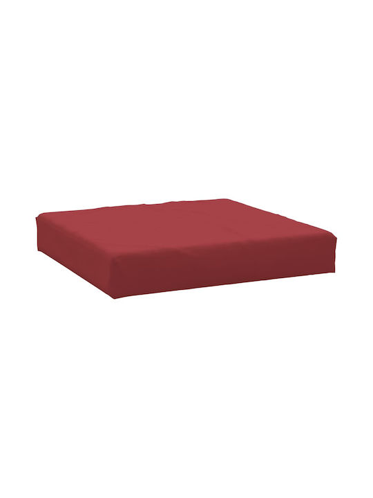 vidaxl Gartenstuhlkissen Palette 2 Stück Burgundisch Leinwand