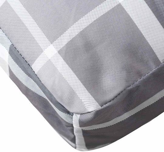 vidaXL Gartenstuhlkissen Für Paletten Sitzbank Grau 40x120cm
