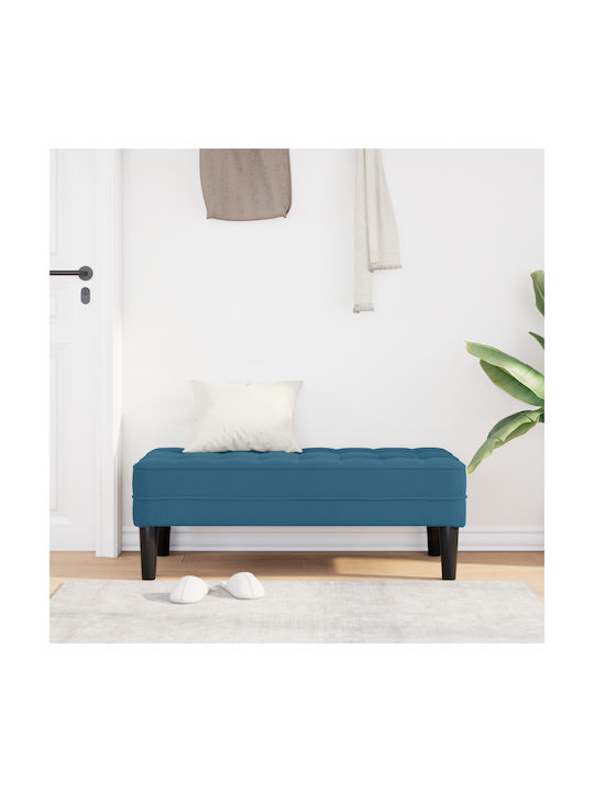 "vidaXL Bänke Blau 100% Polyester Mittelfuß Sperrholz"