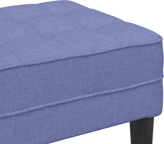 Stoff-Tabouret Mit Blauer Farbe 113x57x39cm