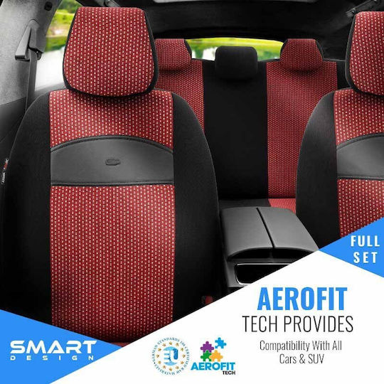 Auto Gs Car Cover Set 11pcs Leatherette Black