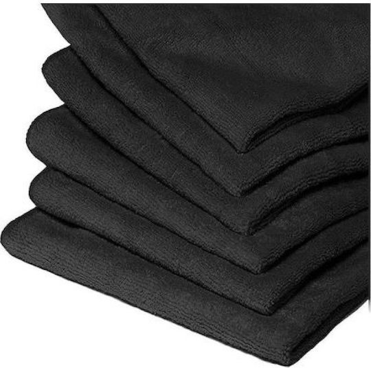 Pegasus Cleaning Cloths with Microfibers General Use Black 34x34cm 4pcs
