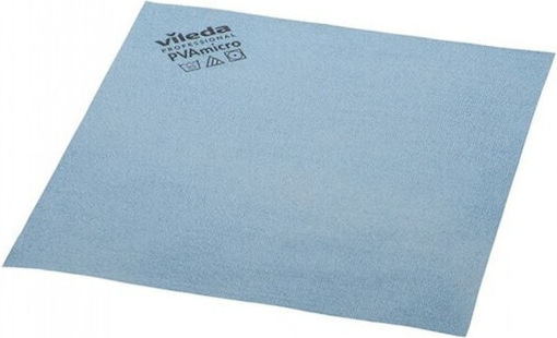 Vileda Pvamicro Cleaning Cloths with Microfibers for Windows Blue 40x40cm