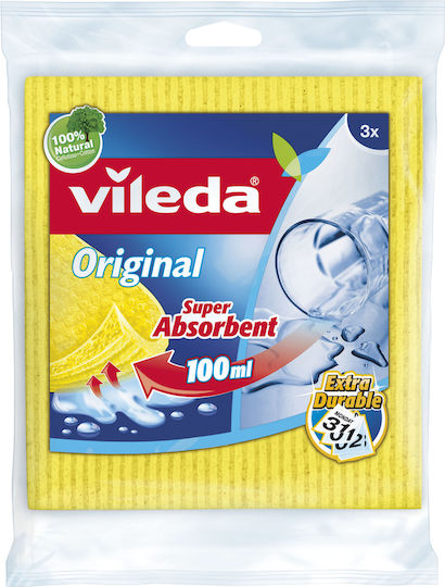 Vileda Original Sponge Cloths General Use Multicolour 18x20cm 3pcs