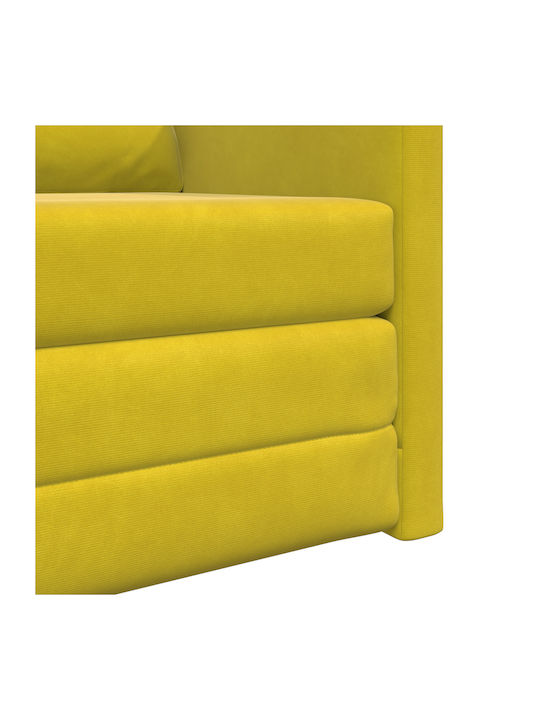 Schlafsessel Samt Dark Yellow 74x77x81cm