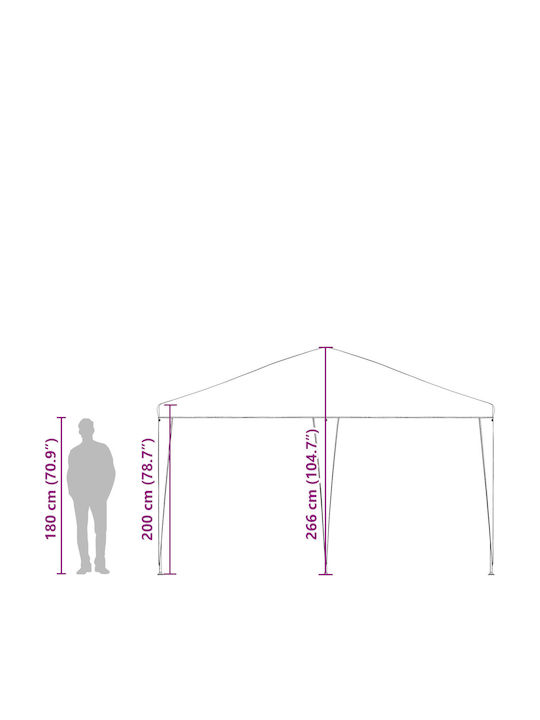 vidaXL Gazebo Grădină Albastru x4m