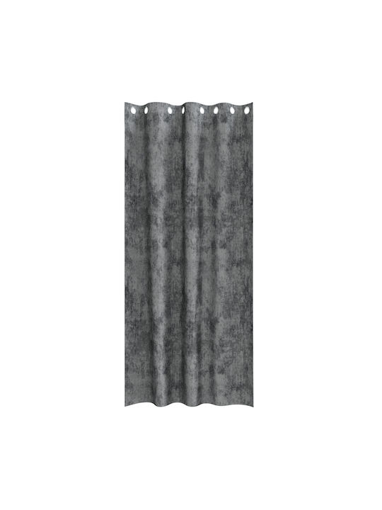 vidaXL Set Window Curtains With Gray Grommets 140x245cm