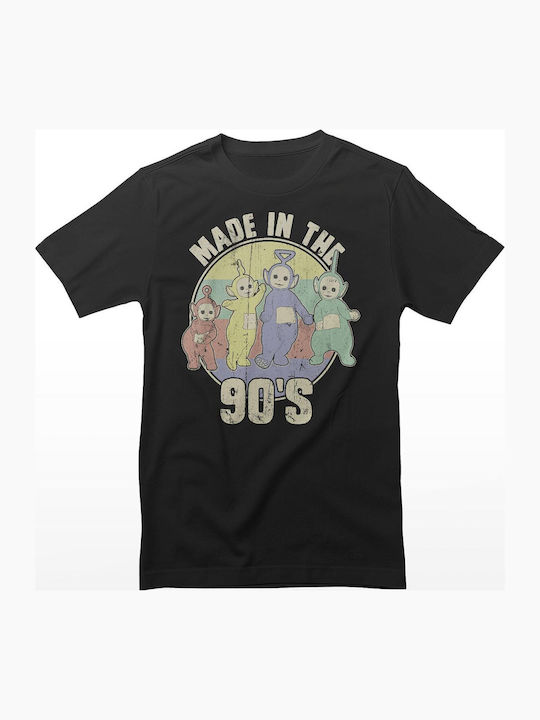Teletubbies Made In 90's T-shirt Black Cplg-1-ttub002-h92-bk