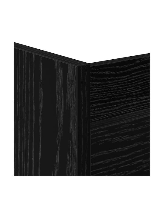 vidaXL Επιδαπέδια Ραφιέρα Μπάνιου Ξύλινη 60x22x80cm Μαύρη