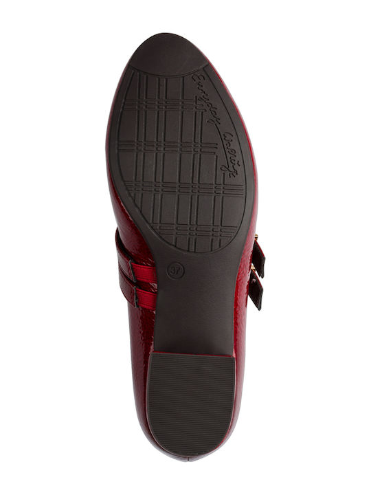 Anatomic Patent Leather Red Heels with Strap
