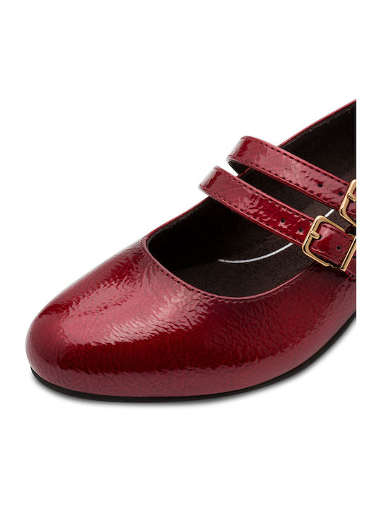 Anatomic Patent Leather Red Heels with Strap