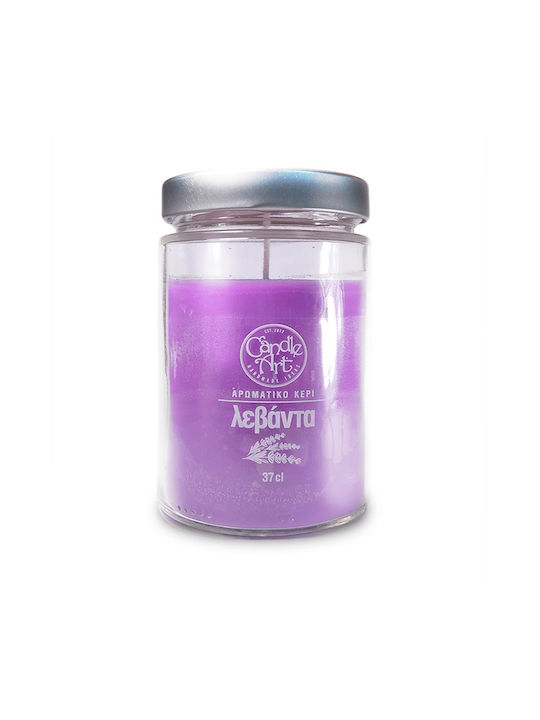 Candle n'Art Ароматична Свещ Буркан с Аромат С Етерични Масла От Лавандула 370гр