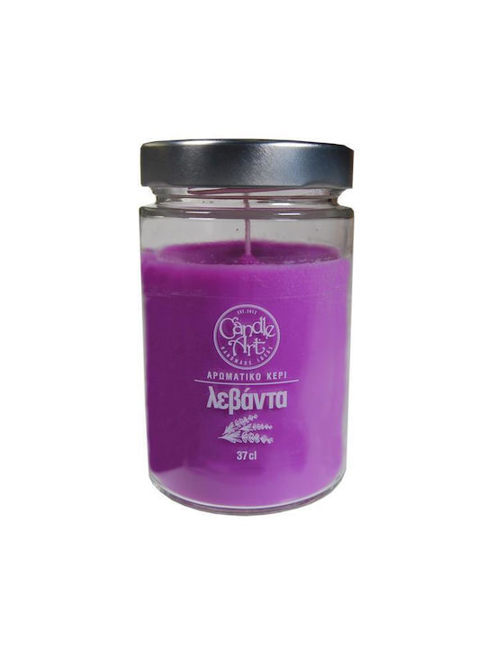 Candle n'Art Ароматична Свещ Буркан с Аромат С Етерични Масла От Лавандула 370гр