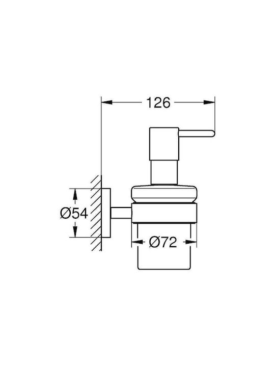 Grohe Dispenser Sticlă Gri 160ml