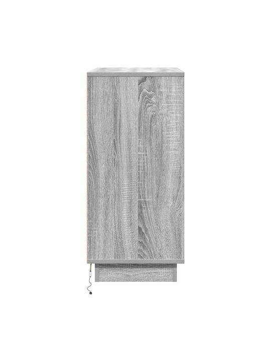 Wooden Chest of Drawers Γκρι Σονομα 71x34.5x75cm
