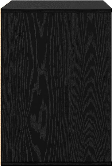 Συρταριέρα Κρεβατοκάμαρας mit 3 Schubladen Black Oak 60x41x58cm