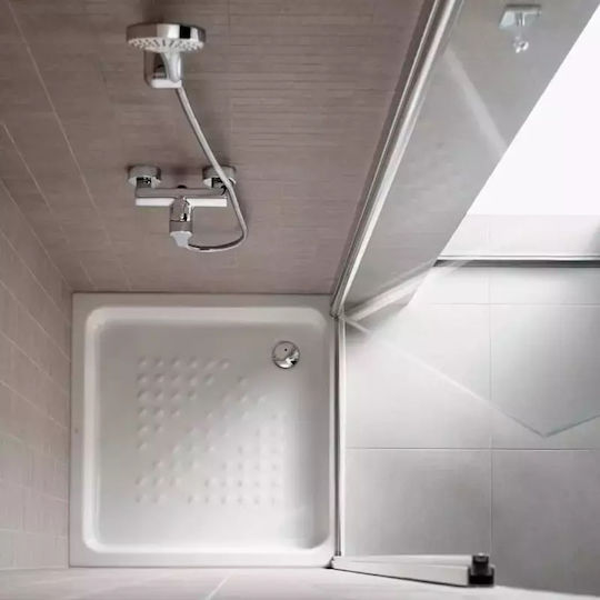 Roca Italia A374773001 Quadratisch Porzellan Dusche x70cm Weiß