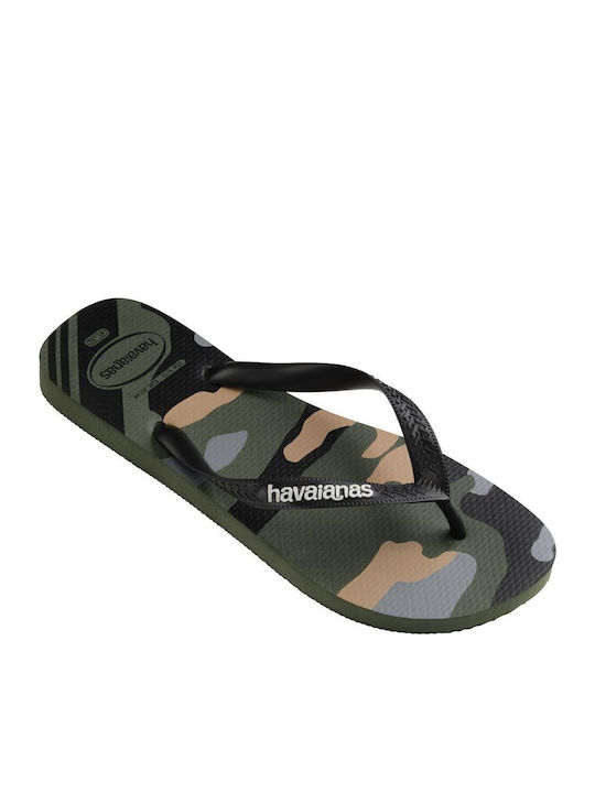 Top Camu Men's Flip Flops Khaki