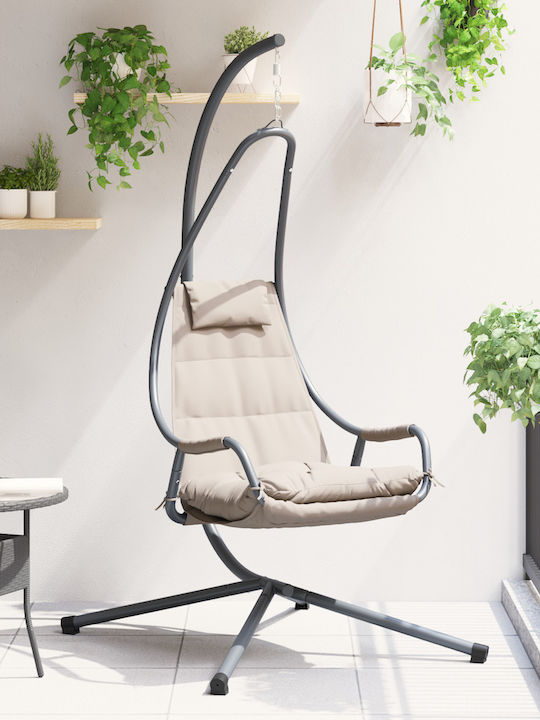 Metallic Swing Nest with Stand Brown L95xW105xH195cm